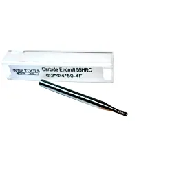 Frez węglikowy VHM Fi2 x 50mm 55HRC 4Z